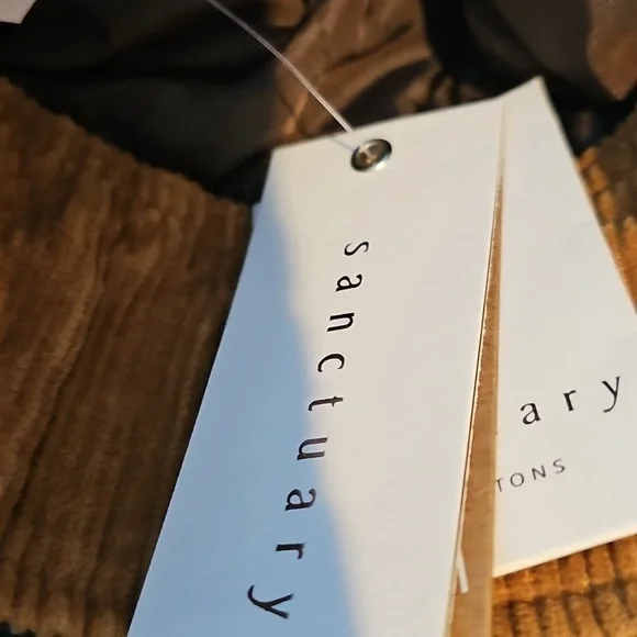 Sanctuary Size S Weather Resistant Jacket Corduroy Trim Utility Style Hooded - Picture 12 of 13